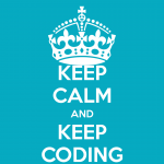 Keep calm and keep coding with code(love)